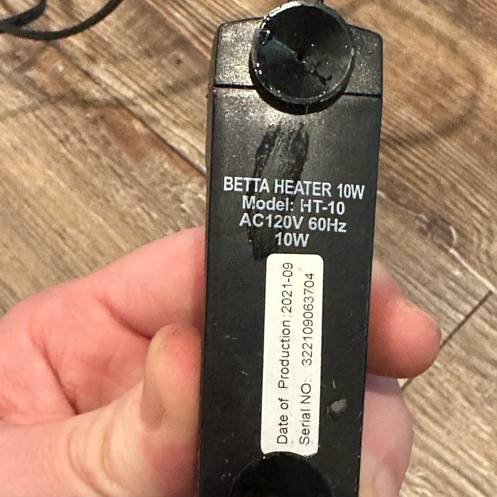Betta Fish Heater 10W Black
